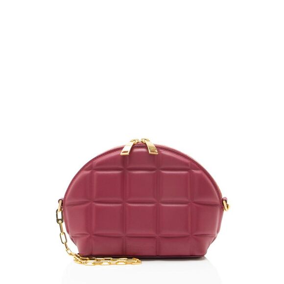 Bottega Veneta Handbags - Bottega Veneta Padded Leather Half Moon Mini Crossbody